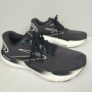 Brooks Glycerin 21 Shoes Women Size 9 B Grey Black White Running Sneaker
